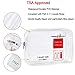 2pcs TSA Approved Toiletry Bag,Travel Carry On Airport Airline Compliant Bag, Liquids Rules Kit 3-1-1 Clear Cosmetic Bag for Men and Women