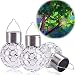 Shopere Solar Hanging Light Decoration Globe Ball Color Changing LED Landscape Lighting for Garden Patio Yard Home Decor 4 Pack