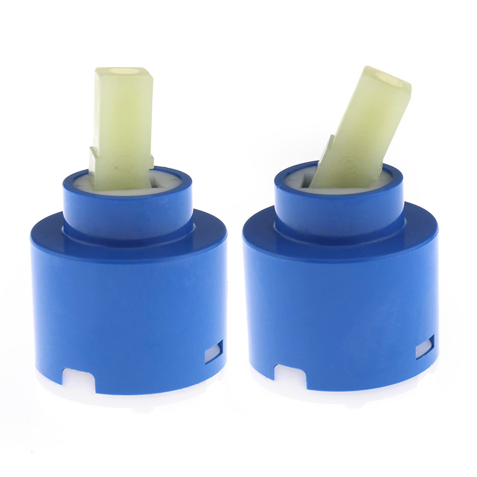 OTOTEC 2x Ceramic Disc Cartridge 40mm Plastic Bath Basin Shower Lever Mixer Tap Bathroom Basins Repair Replacement