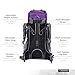 OutdoorMaster 60L Internal Frame Backpack with Adjustable Strap Height,Purple