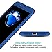 iPhone 7 Case, Coocolor 360 Degree All-Around Ultra Thin Full Body Coverage Protection Dual Layer Hard Slim Case + Tempered Glass Screen Protector for iPhone 7 (Blue)