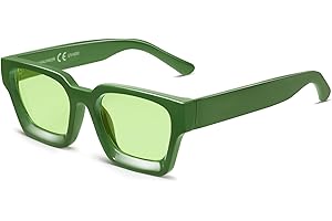 VANLINKER Thick Square Sunglasses for Men Women Retro Chunky Rectangle Shades UV400 Protection VL9731