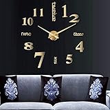 CUGBO DIY Wall Clock Modern Large 3D Wall Clock