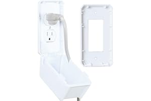 EUDEMON Baby Safety Electrical Outlet Cover Box Childproof Large Plug Cover for Babyproofing Outlets Easy to Install & Use (1 Pack,White)