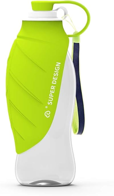 BePetMia Water Bottle Travel Portable for Dogs 580 ml Green
