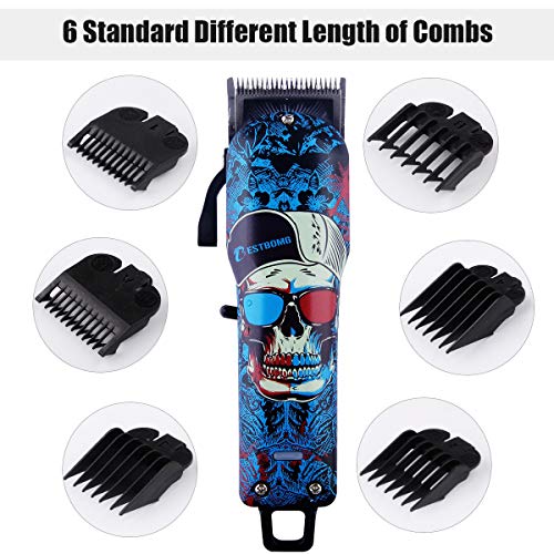 Cosyonall Pro Cordless Rechargeable Hair Clippers for Men Home Barber Clipper Kit for Kids Hair Cutting Kit with 2000mAh Lithium Ion, Titanium Ceramic Blade