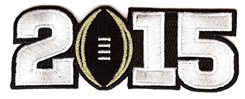 National Emblems NCAA 2015 Champ Patch, Black, Small