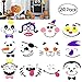 Unomor Halloween Pumpkin Decorations Foam Stickers Craft Kit - Halloween Pumpkin Decorating Craft Kit Halloween Party Trick or Treat Autumn Party Supplies 24 Sets