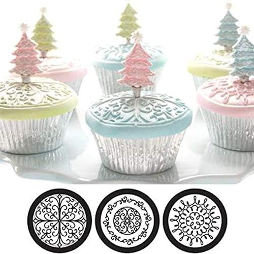 Cupcake and Cookie Texture Tops in Scroll