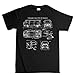 Type 23-50 Bus V Dub Classic Car Blueprint T Shirt