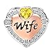 CharmSStory Rose Gold Wife Heart Love Charms Beads for Bracelets & Necklaces (November)