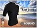 Legend Rash Guards Rash Guard Shirt - USA Made Swim & Workout Shirt. UV Protection and Sweat Guard For Everyday Workouts. (Black, X-Large)