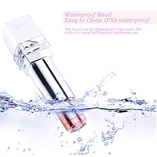 Facial Hair Removal For Women,Painless Professional Facial Hair Remover Electric Shaver For Face Lips Chin Cheeks Arm,Waterproof Razors Epilator Hair Removers For Women Face (White)