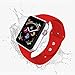 VATI Sport Band Compatible with Watch Band 38mm 42mm 40mm 44mm, Soft Silicone Strap Replacement Bands Compatible with Smart Watch Series 4/3/2/1 S/M M/L(Red,42mm S/M)