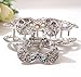woman red/pink Glinted Crystal water drop Hair Clip Claw pins