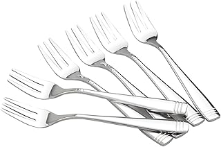 Dynko Kuchengabeln aus Edelstahl, 12 Stück Dessertgabeln Kuchengabel Set