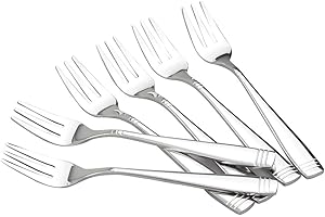 DynkoNA Stainless Steel Small Dessert Fork Set of 12, Salad Forks Set