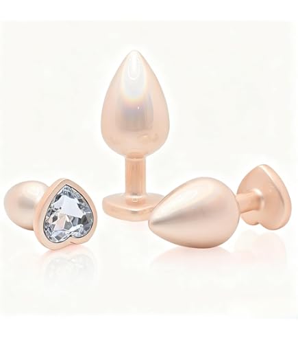 Amazon.com: Rear Assets Anal Butt Plug - Rose Gold- Small - (Clear Jewel) :  Health & Household