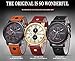 Curren Men's Analog Quartz Sport Military Round Dial Leather Band Seconds Fashion Classic Dress Wrist Watch Black
