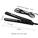 KIPOZI Hair Straightener Mini 0.5 Inch Ceramic Flat Iron for Travel, Effective for Bangs Short and Thin Hair, Dual Voltage Heats Up Quickly Black