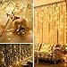 AMIR Upgraded Window Curtain String Lights, Sound Activated Function Can Sync with Any Voice, 9.8 FT 300 LED USB Powered Room Decor Lights, Wedding Party Birthday Christmas Halloween Decorations