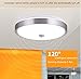 AFSEMOS 12W 10-inch Motion Sensor LED Flush Mount Ceiling Light,Aluminum Acrylic Ceiling Fixture,Surface Mounted Downlight,Auto Switch,With Built-in Body Detector,Warm White 3200K,960lm