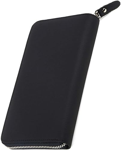 Amazon フロックス 長財布 メンズ 本革 革 ランンドファスナー 大容量 ブランド 人気 カード 財布 レディース 大きめ お洒落 レザー ファスナー ネイビー Phlox フロックス 財布