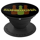 Kombucha Probiotics Bottle Black, Brown and Green