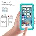 Janazan Waterproof Case for iPhone 6 Plus/6s Plus［5.5-Inch ］, IP68 Certified Drop Resistant Full Sealed Underwater Protective Cover, Shockproof, Snowproof, Dirtproof for Outdoor Sports (Grass Blue)