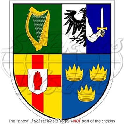 Irlande Irlandais 4 Province Armoiries De Badge Ecusson Eire 94 Mm 9 4 Cm Bumper Sticker En Vinyle En Amazon Fr Jardin
