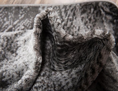 Unique Loom Sofia Collection Dark Gray 8 x 10 Area Rug (8' x 10')