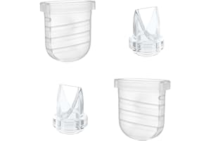 G GENLEAS 4Pcs Duckbill Valves Silicone Diaphragms Compatible with Lansinoh Discreet Duo, Eufy S1 Pro/S1/E10, Nuliie S32 Breast Pump Replacement Pump Parts Accessories