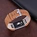 bayite Leather Bands Compatible with Fitbit Charge 2, Replacement Accessories Straps Women Men, Suede Brown