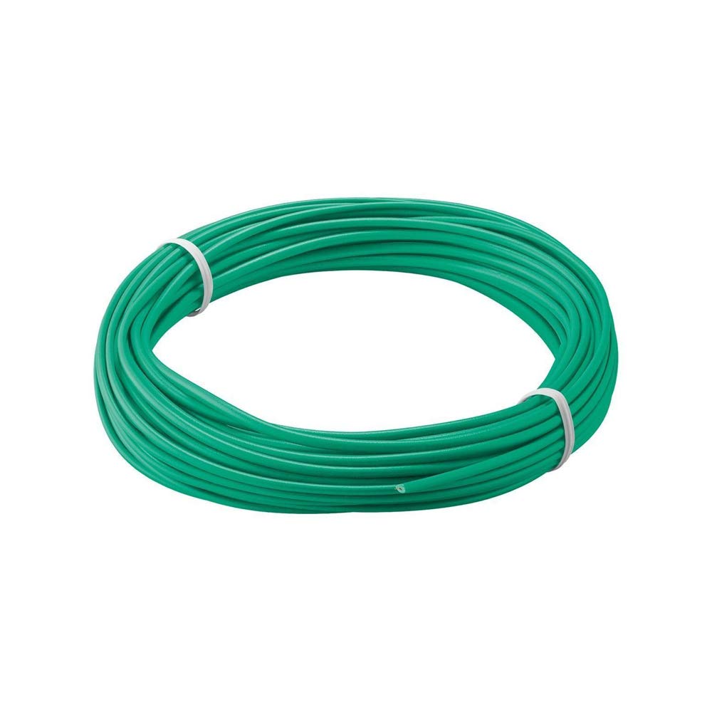 goobay 55042 Insulated Copper Wire, Green, 1.1 mm Diameter, 10 m Cable Length