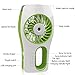 D-FantiX Handheld Fan Battery Operated, Portable Water Misting Fan Personal Mister Fan with Cooling Mist Humidifier and Fan USB Powered for Beauty, Home, Office and Travel (Green)