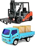 Click N' Play Friction Powered, Pullback Forklift and Truck Play Set.
