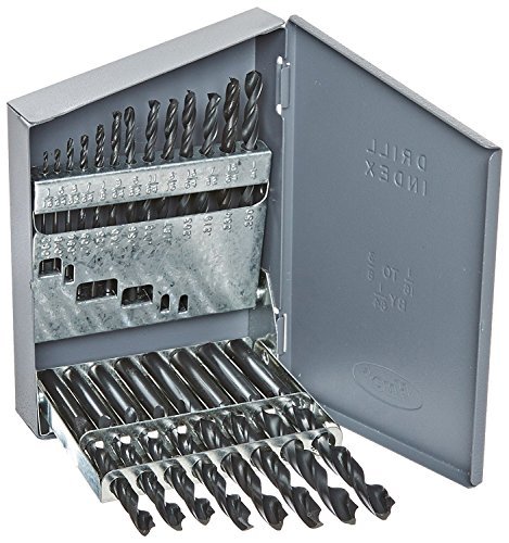 Drill America 21 Piece High Speed Steel Screw Machine (Stub) Drill Bit Set (1/16" - 3/8" x 64ths), DWDST Series