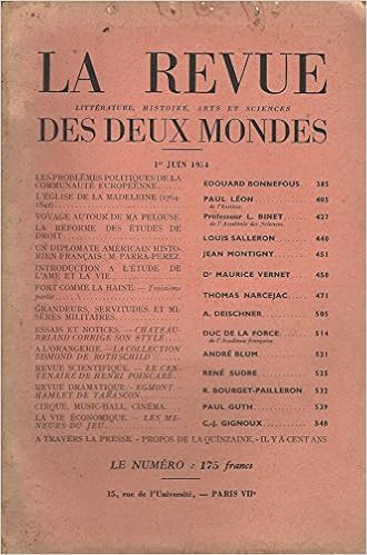 La Revue Des Deux Mondes 1er Juin 1954 La Revue Des Deux Mondes Amazon Com Books La Revue Des Deux Mondes 1er Juin 1954 La Revue Des Deux Mondes Amazon Com Books