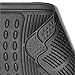 Floor Mats ECCPP 4Pcs Full Set Ridged Heavy Duty Rubber Floor liners for SUV, Van & Trucks- Front & Rear, Driver & Passenger Seat (Black)
