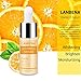 Vitamin C Whitening Serum Hyaluronic Acid Snail Face Essence Cream for Remover Freckle Fade Speckle Dark Spots+ Skin Anti-Aging +Anti-Oxidation Repairing Damaged Skin
