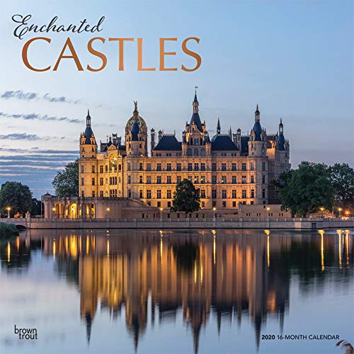 Enchanted Castles 2020 12 x 12 Inch Monthly Square Wall Calendar with Foil Stamped Cover, Travel Cas by 