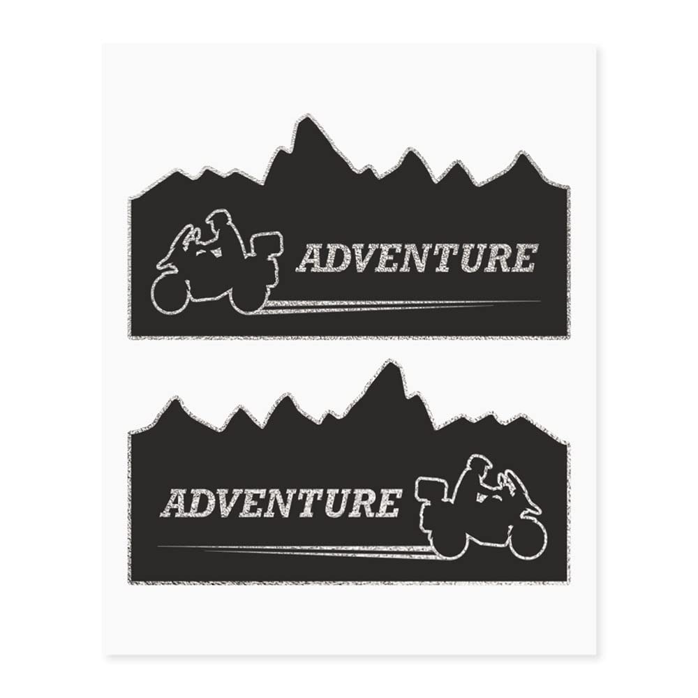 4R Quattroerre.it 9170 Kit Adventure Stickers for Motorcycle Case Mountain, 20 x 24 cm