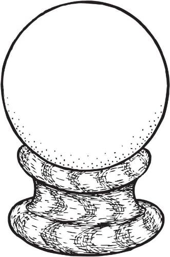 Sarasota Stamps Mounted Rubber Stamp Snowglobe