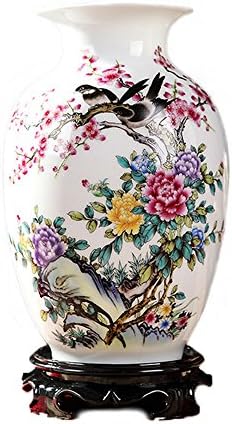 Awayyang Traditional Chinese Ceramic Decorative Jar Vase,Jingdezhen Oriental Handcrafted Porcelain