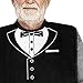 Classy Pal, Adult Bibs for Men, Dress ‘n Dine™ Clothing Protectors for Eating, Senior Adult Bib Terry Cloth Crumb Catcher, Embroidered Design, Waterproof, Reusable, Washable (Tuxedo)