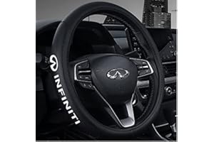 AINBEE fit Infiniti Car Steering Wheel Cover, Non-Slip, Elastic, Steering Wheel Cover for Men and Women, Universal Fit 15 Inches Cars, Vehicles, SUVs