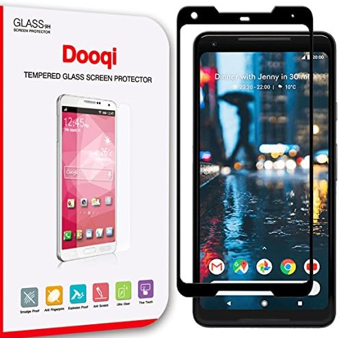 2X Dooqi Full Cover Tempered Glass Screen Protector For Google Pixel 2 XL