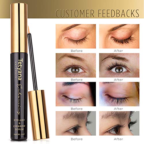 Tetyana naturals Eyelash Growth Serum for Gorgeous and Long Eyelashes & Eyebrows, with Natural Ingredients, Results within 2 Weeks