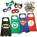 Justice League Superhero Cape and Mask Costumes Set - Matching 295 Reward Stickers