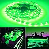 Seapon Pontoon Boat Light, Marine Led Light Strip for Duck Jon Bass Boat Sailboat Kayak Led Flex Lighting for Boat Deck Light Accent Light Courtesy Interior Lights Fishing Night,Green,12v, 5m(16.4ft)